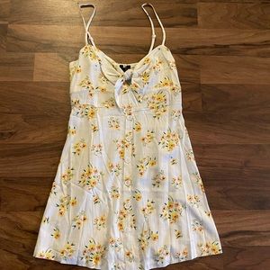 Flower print summer dress